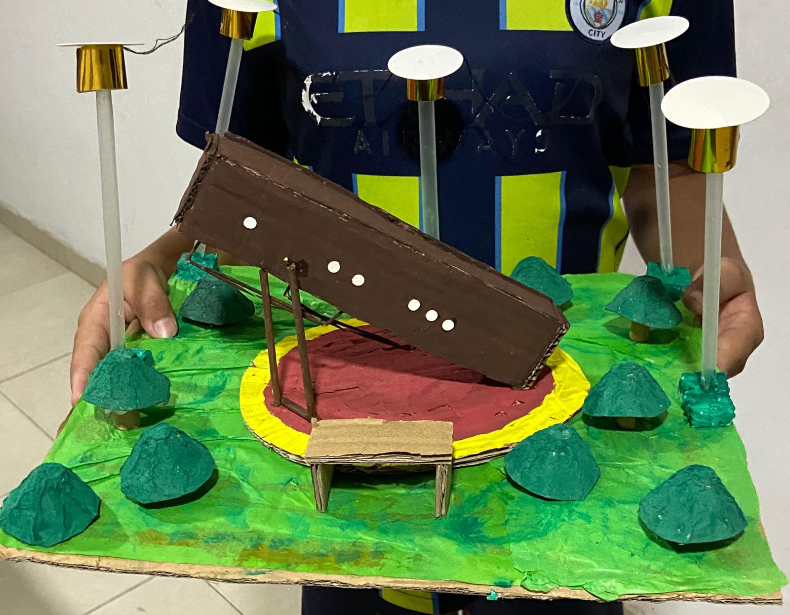 Maqueta del monumento Mi Pedazo de Acordeón